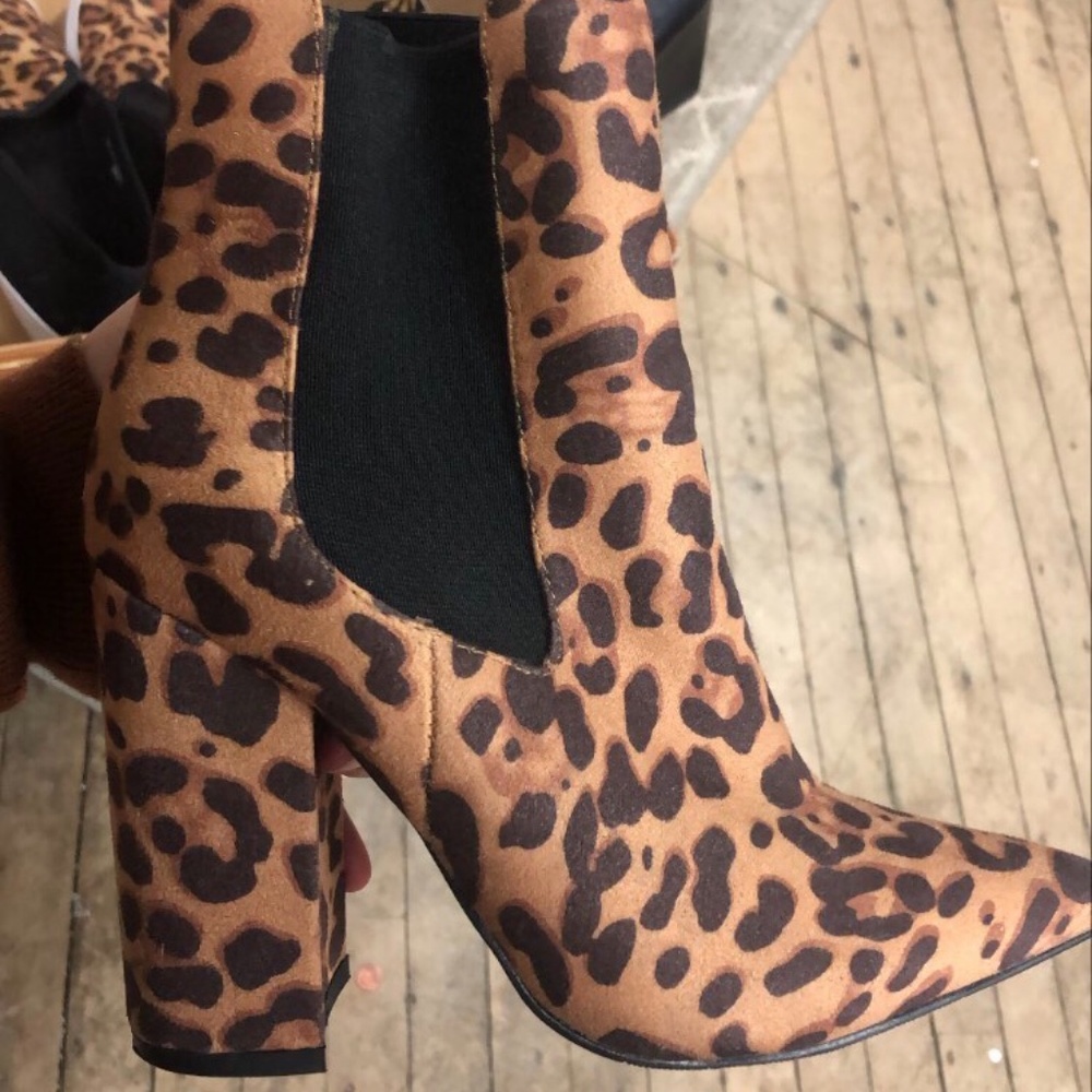 Cheetah booties